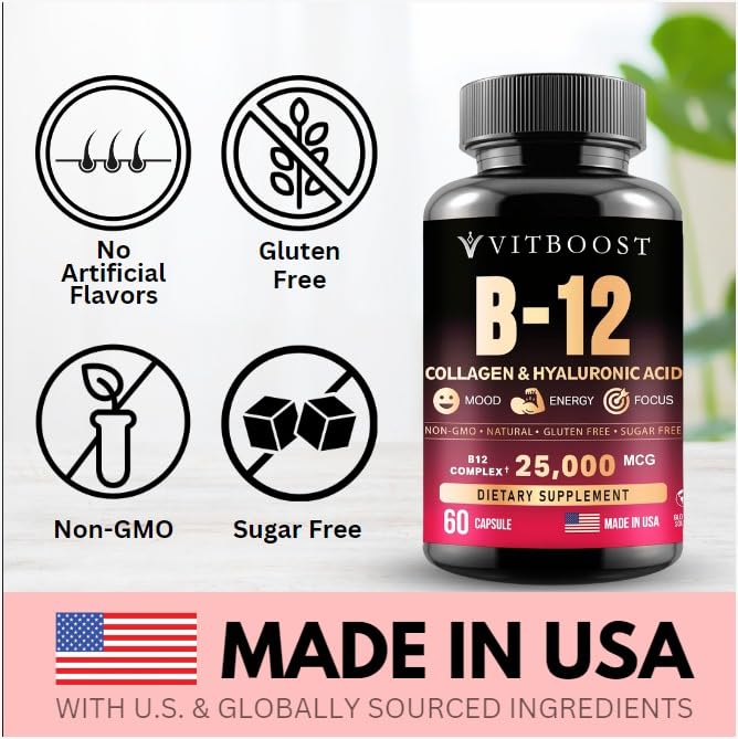 Vitamin B12 energy and brain support