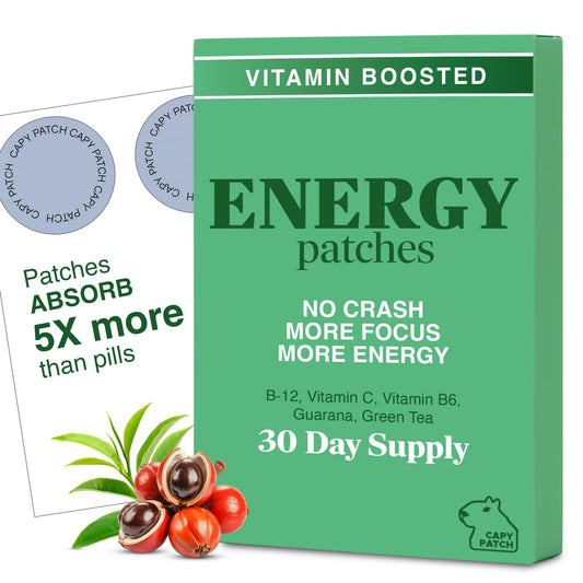B12 Vitamin Energy Patch packaging and blister pack