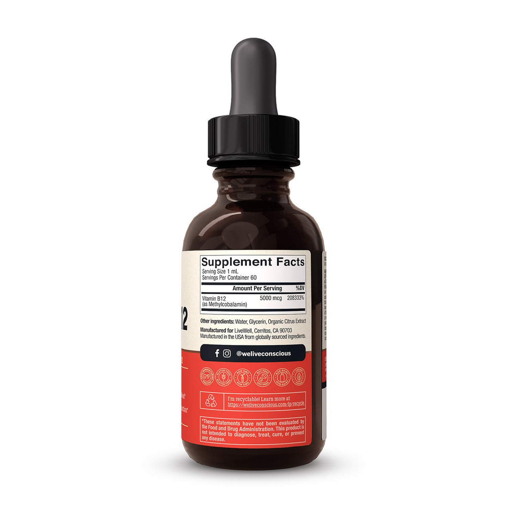 Immune health support graphic with B12
