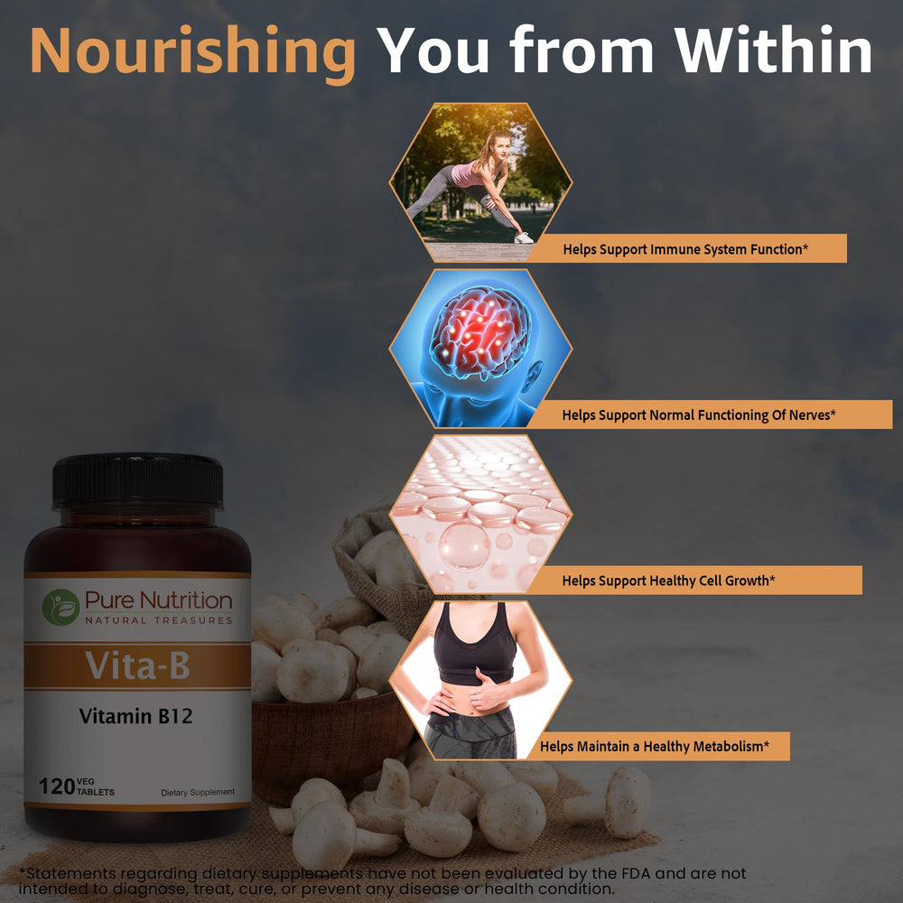 Methylcobalamin form of Vitamin B12 1500mcg illustration
