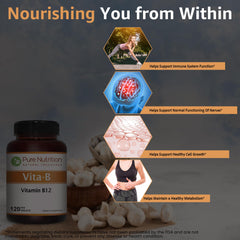 Methylcobalamin form of Vitamin B12 1500mcg illustration