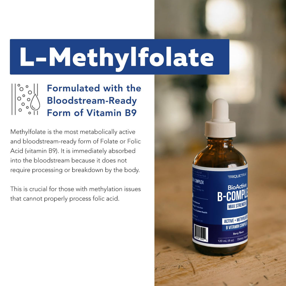 B12 forms and L-methylfolate in the B complex