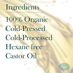 Two Baar Palma Christos Roll-On Organic Castor Oil 3 oz bottles side by side