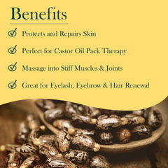 Product label close-up for Baar Palma Christos Roll-On Organic Castor Oil 3 oz