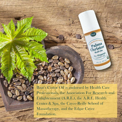 Roll-on applicator dispensing castor oil
