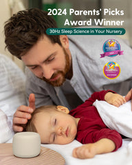 BABELIO putty-gray design blends with any bedside, living room, or travel setup.