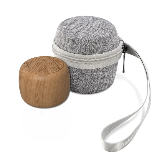 Babelio white noise mini pocket device in hand for on-the-go sleep and focus.
