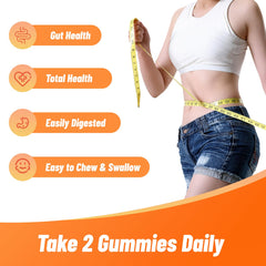 Back view of Babivek Fiber Gummies bottle with nutrition panel