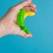 Made in USA label on Baby Banana toothbrush