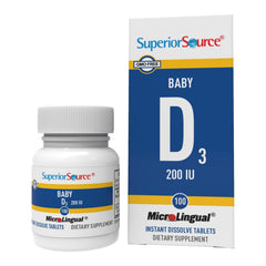 MicroLingual Vitamin D3 tablet dissolving on tongue
