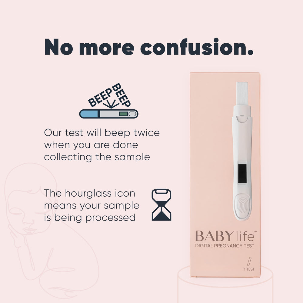 Ergonomic pregnancy test device with wide tip