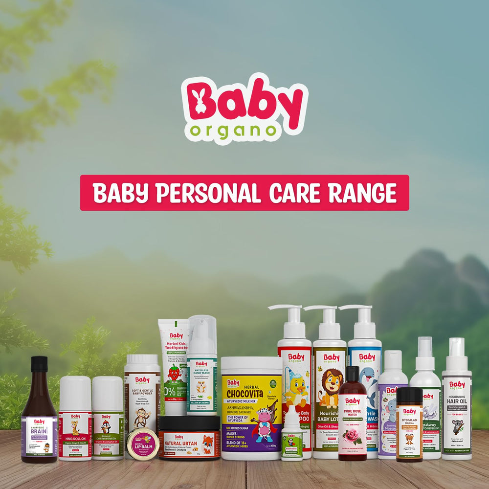 All skin types friendly Babyorgano body wash with moisturizing benefits