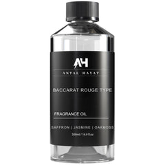 Baccarat Rouge 540-inspired diffuser oil bottle 500ml on a luxury surface