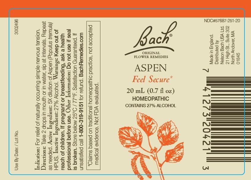 Rock Rose and Aspen dropper bottles from Bach Original Flower Remedies 2-Pack