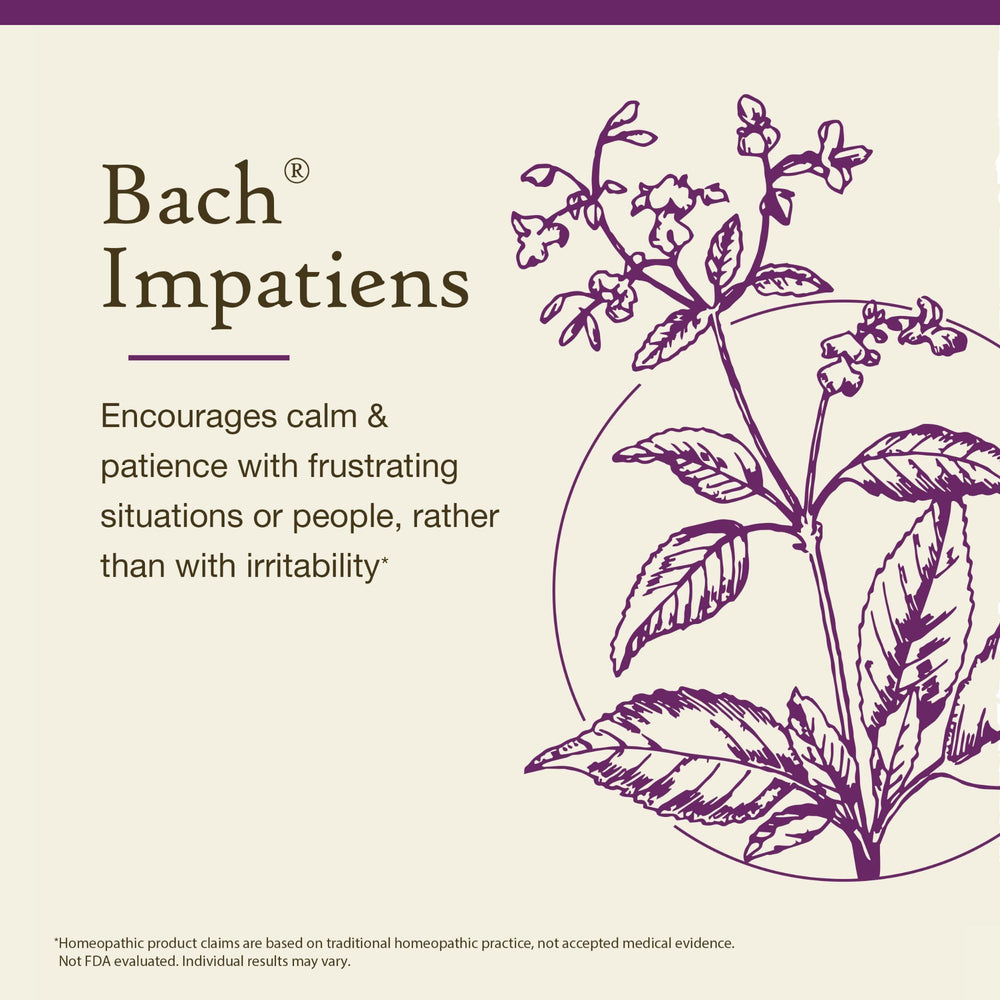 Bach Original Flower Remedies Impatiens 20mL dropper