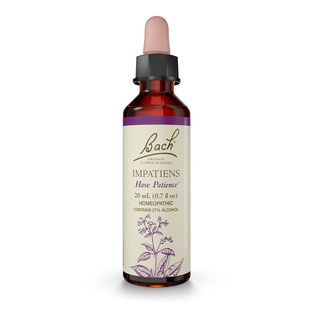 Bach Impatiens Have Patience 20mL dropper bottle – front view