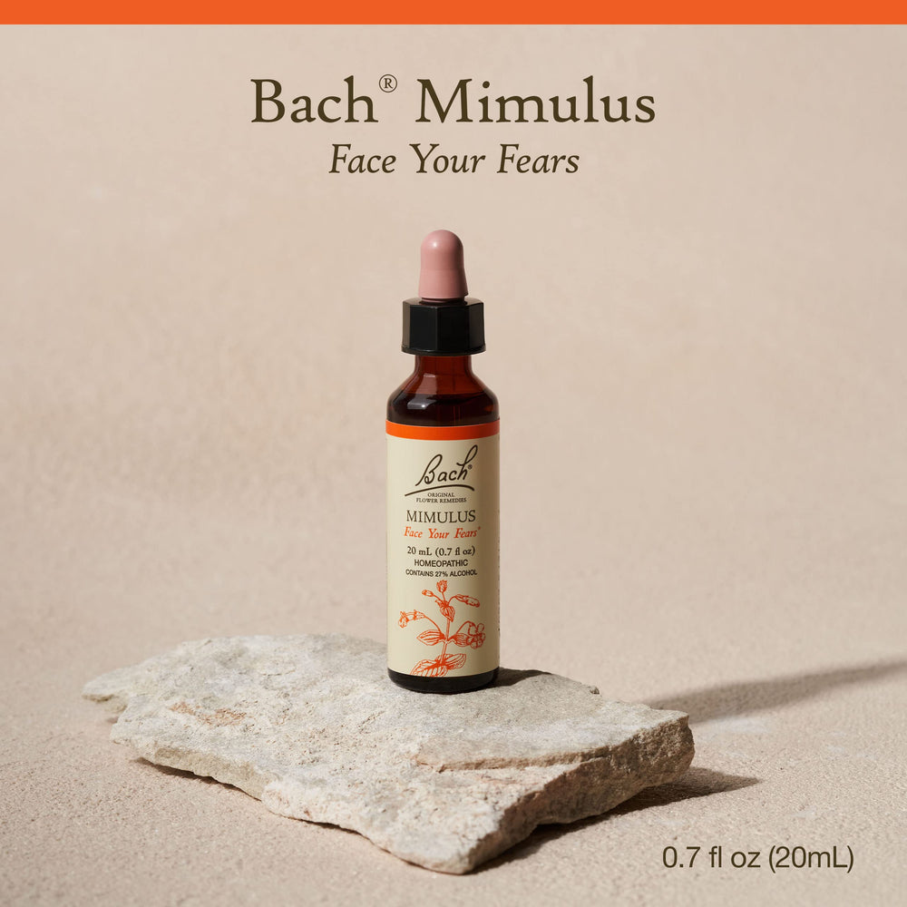 Mimulus label on Bach Original Flower Remedies bottle
