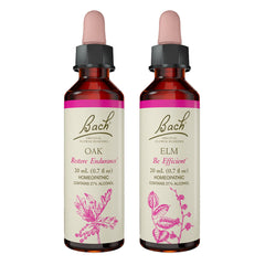 Bach Original Flower Remedies 2-Pack Elm and Oak 20mL Droppers