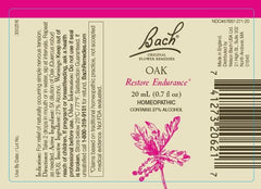 Bach Original Flower Remedies 2-Pack Elm and Oak 20mL Droppers – Front Packaging