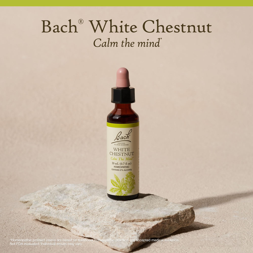 Calm mind concept with White Chestnut dropper