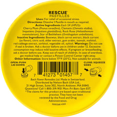 Close-up of Bach Rescue Remedy Pastilles Black Currant pastilles