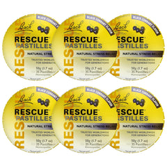 Bach Rescue Pastilles Blackcurrant 50 g tin – Pack of 6