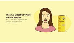 Lifestyle scene showing stress relief with Rescue Pearls