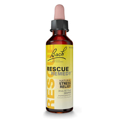 Bach Rescue Remedy Dropper 20mL bottle on white background