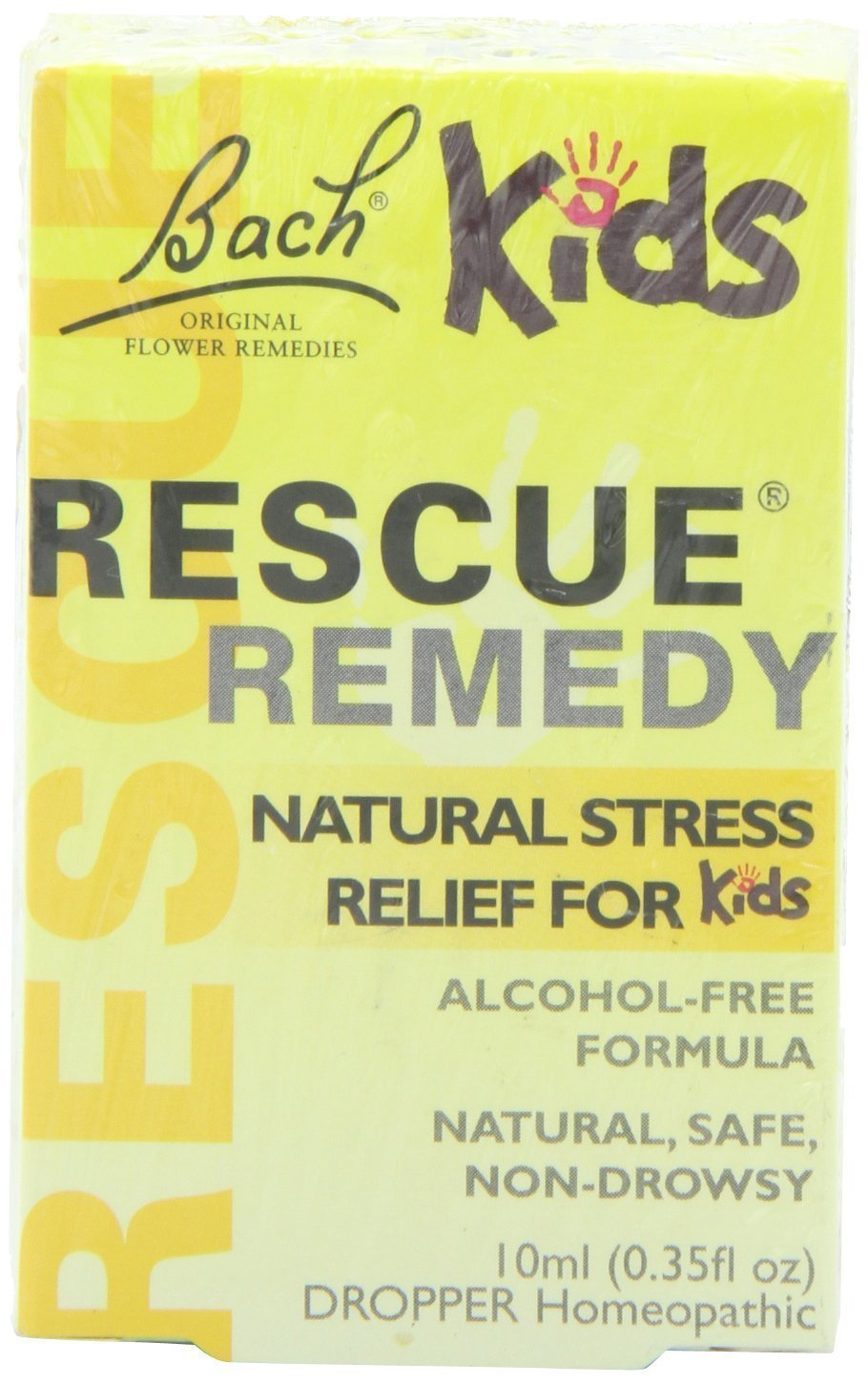 Front view of Bach Rescue Remedy Kids 0.35 fl oz bottle