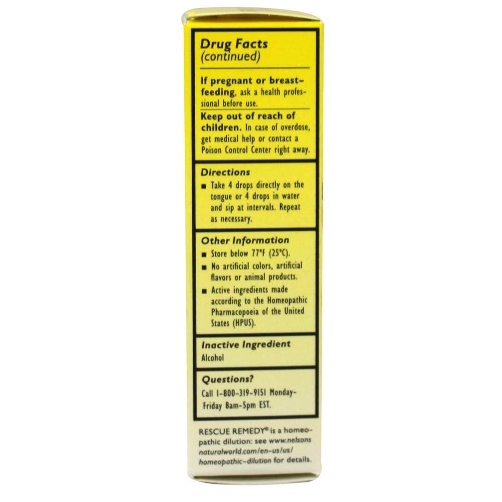 Rescue Remedy bottle packaging and box