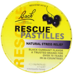 Bach Rescue Remedy Pastilles Black Currant 1.7 oz Pack of 4