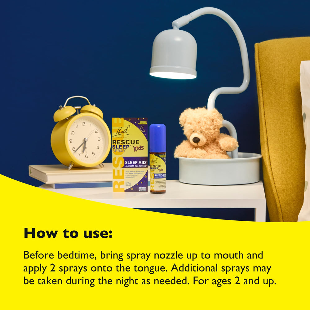 RESCUE Sleep Kids Spray bottle with 20mL label and logo