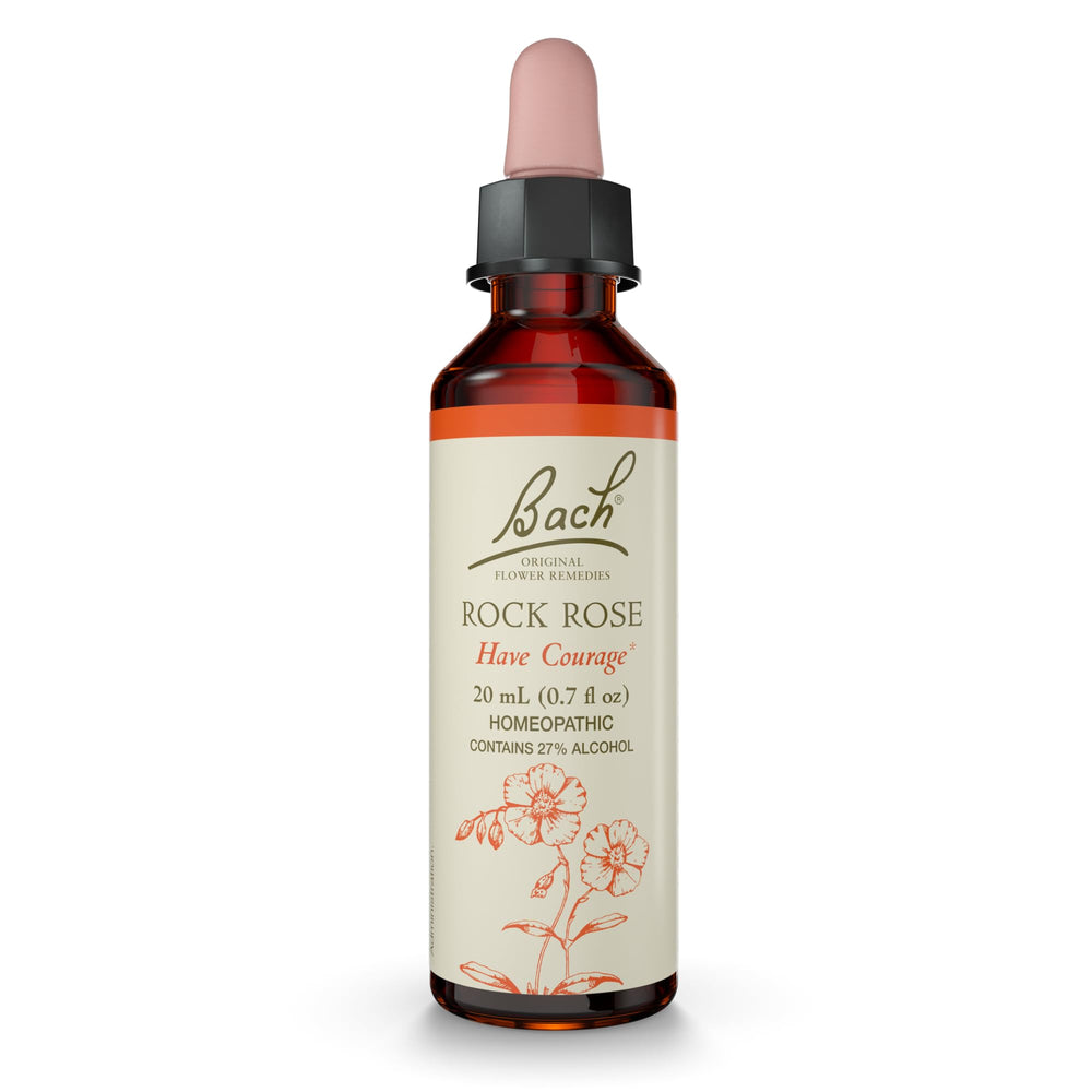 Bach Rock Rose Have Courage 20mL dropper bottle