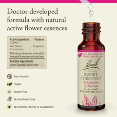 Close-up of Sweet Chestnut dosage dropper