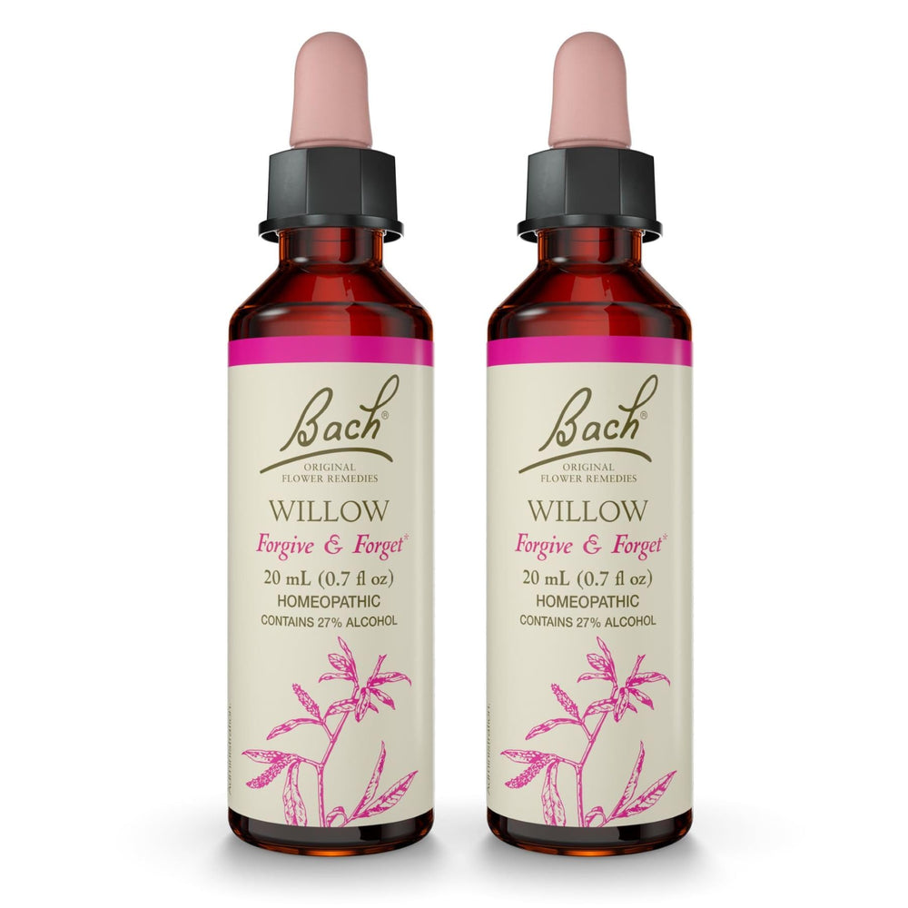 Bach Willow original flower remedies 20mL dropper bottle - Pack of 2