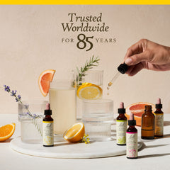 Bach Gorse remedy bottle with natural background