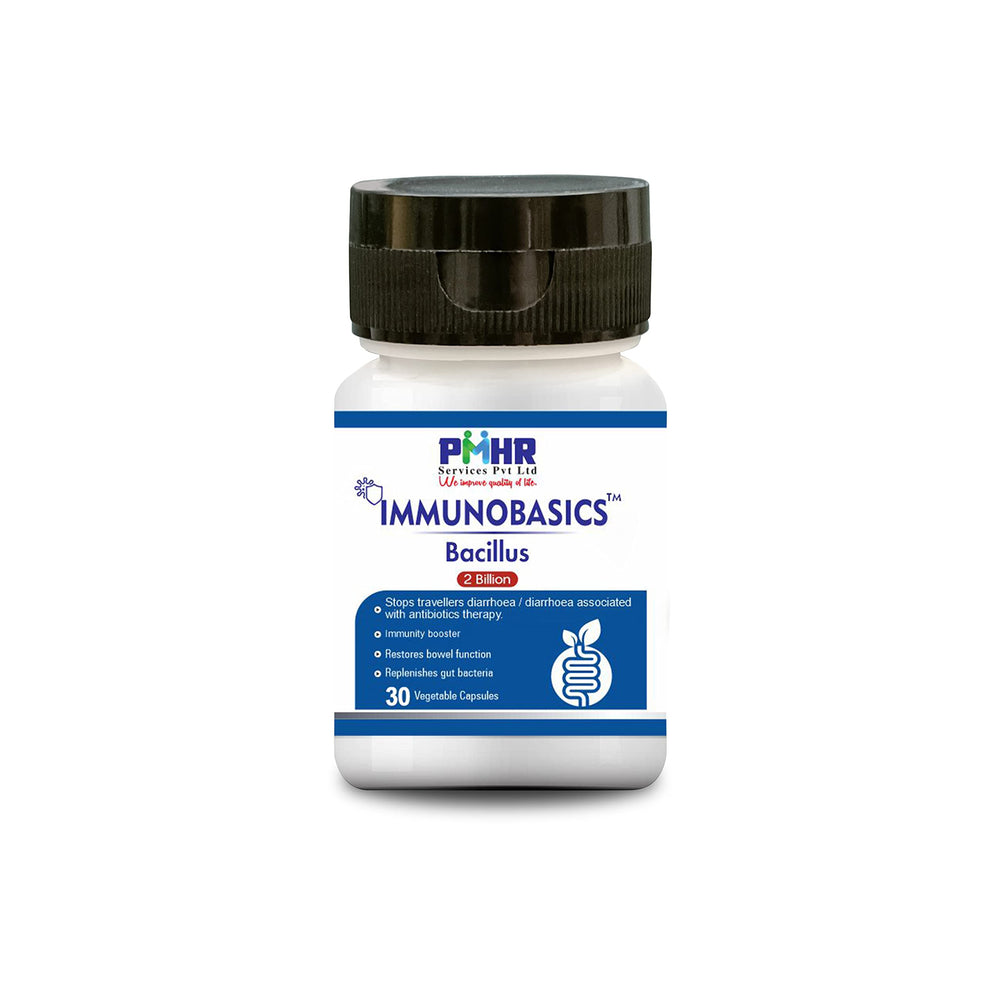 Bacillus clausii 2 Billion CFU probiotic capsules for digestive health, 30 vegan capsules
