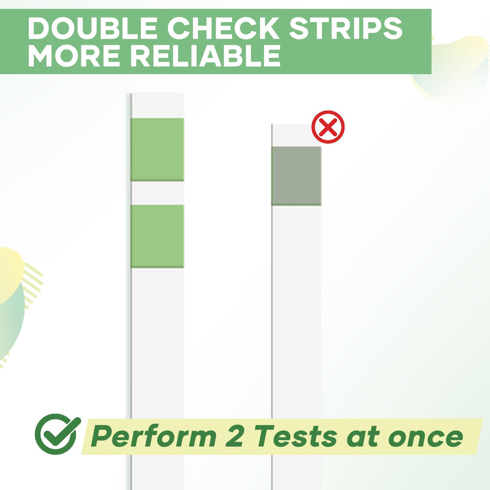 Dual colorimetric pads on BACNUNN urine protein test strip