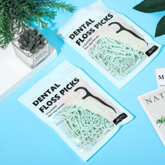 Family pack portable floss picks for travel