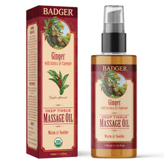 Product label showing ingredients and Badger logo