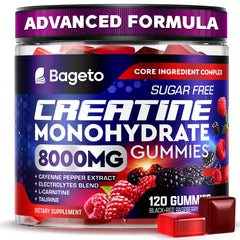 Bageto Creatine Monohydrate Gummies Berry flavor hero image