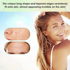 BAGLAK patches applied to a blemish on the cheek for discreet coverage.