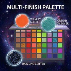 BAISEN DIARY 54-color matte swatches offer rich pigment payoff for precise blending