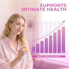 Graphic highlighting digestive health and feminine pH balance