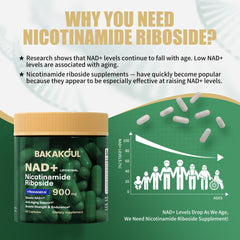 Capsules shown for BAKAKOUL NAD Supplement