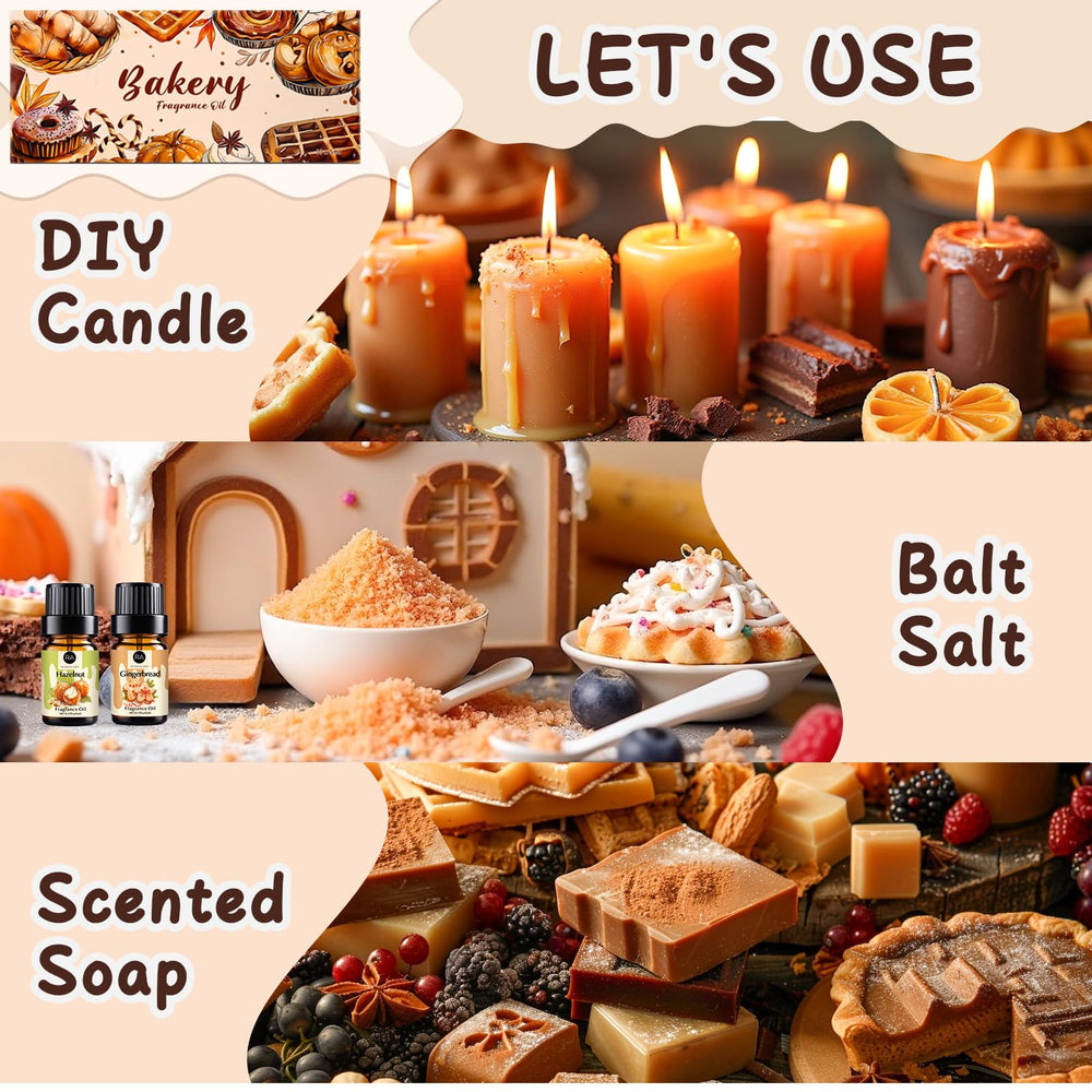 Hazelnut fragrance oil bottle – Bakery Essential Oils Set