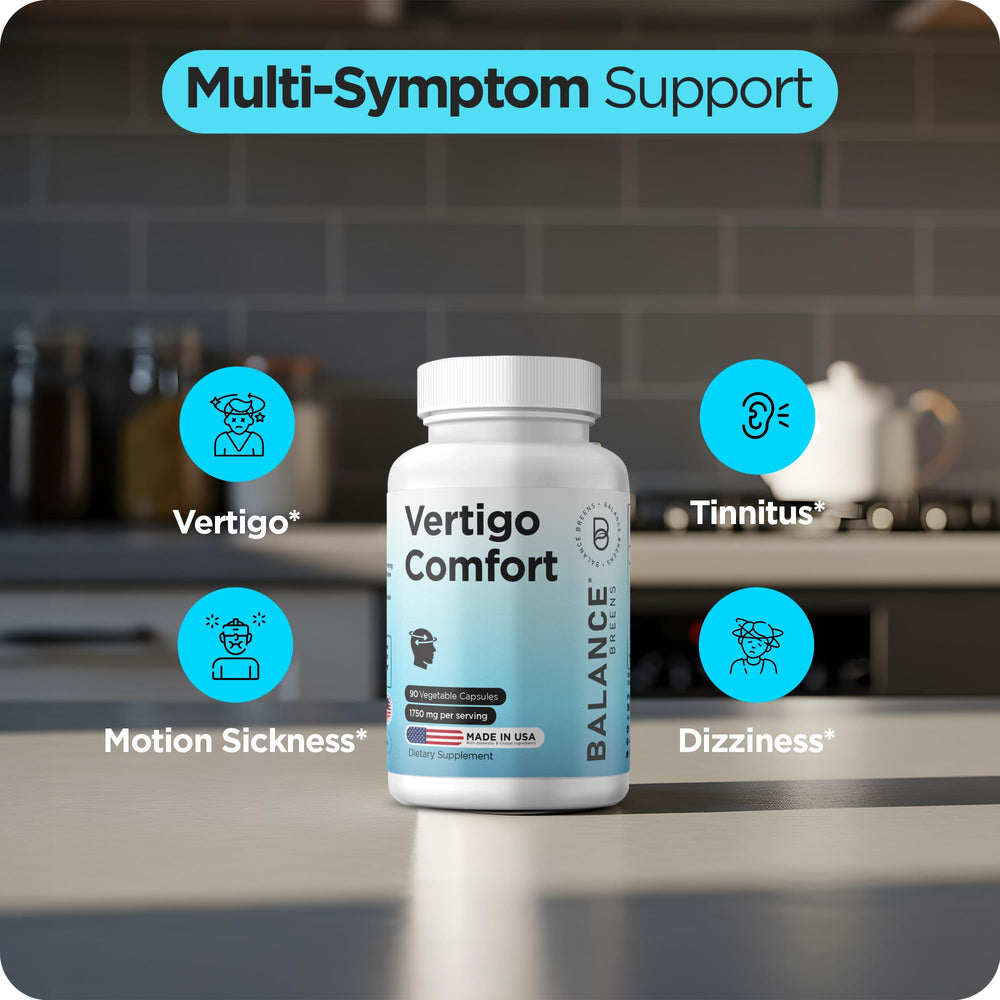 Balancebreens Vertigo Relief packaging showcases our GMP-verified manufacturing standards