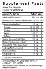 USA manufacturer label on BalanceZyme Plus bottle