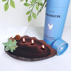 BALEAGCDL Monsoon Wood Pearled Candle shows 30-wicks layout for easy DIY customization.