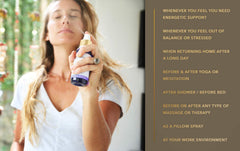 Lifestyle shot featuring BALIPURA aura sprays